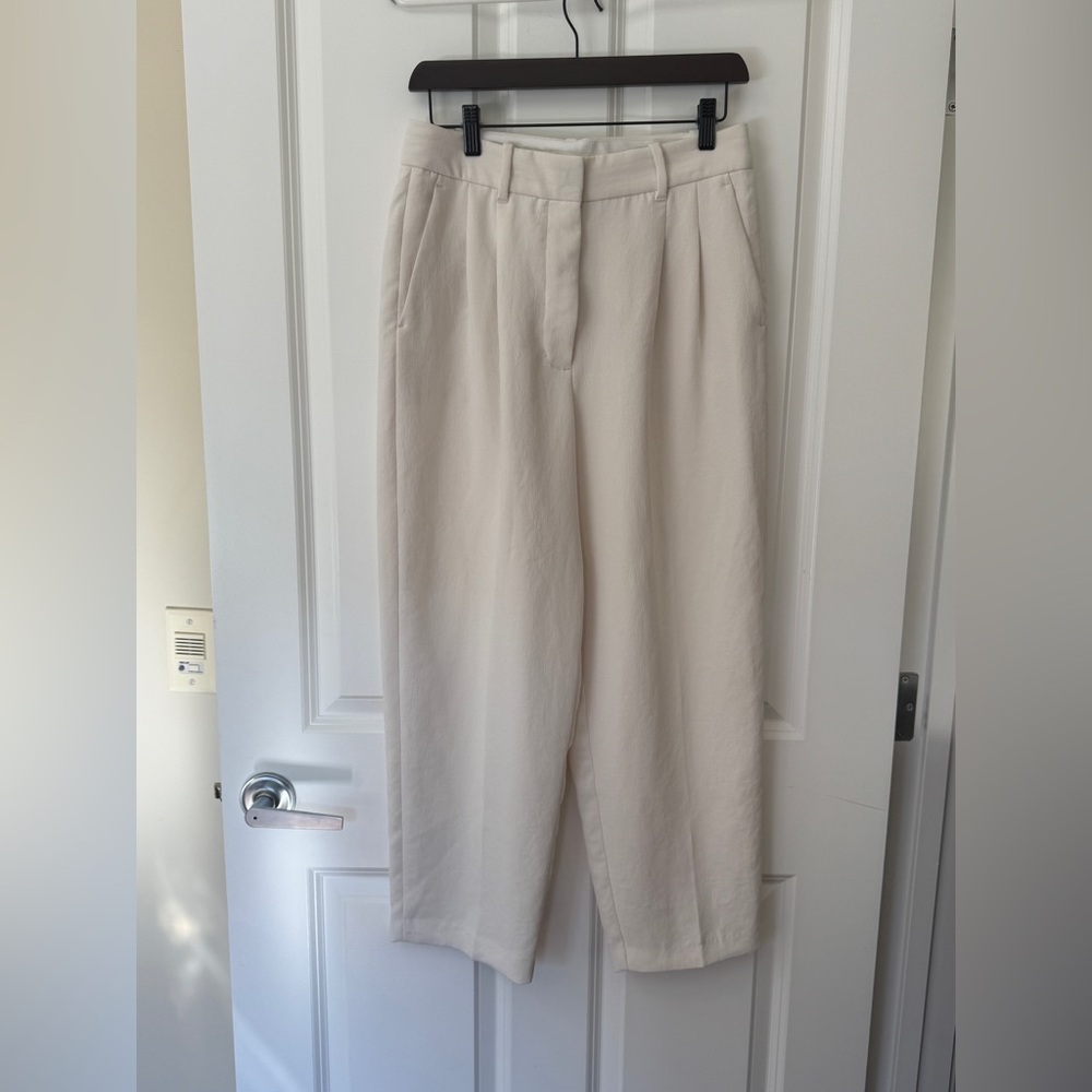 Ankle Crop White/Cream Wilfred Pants Size 8